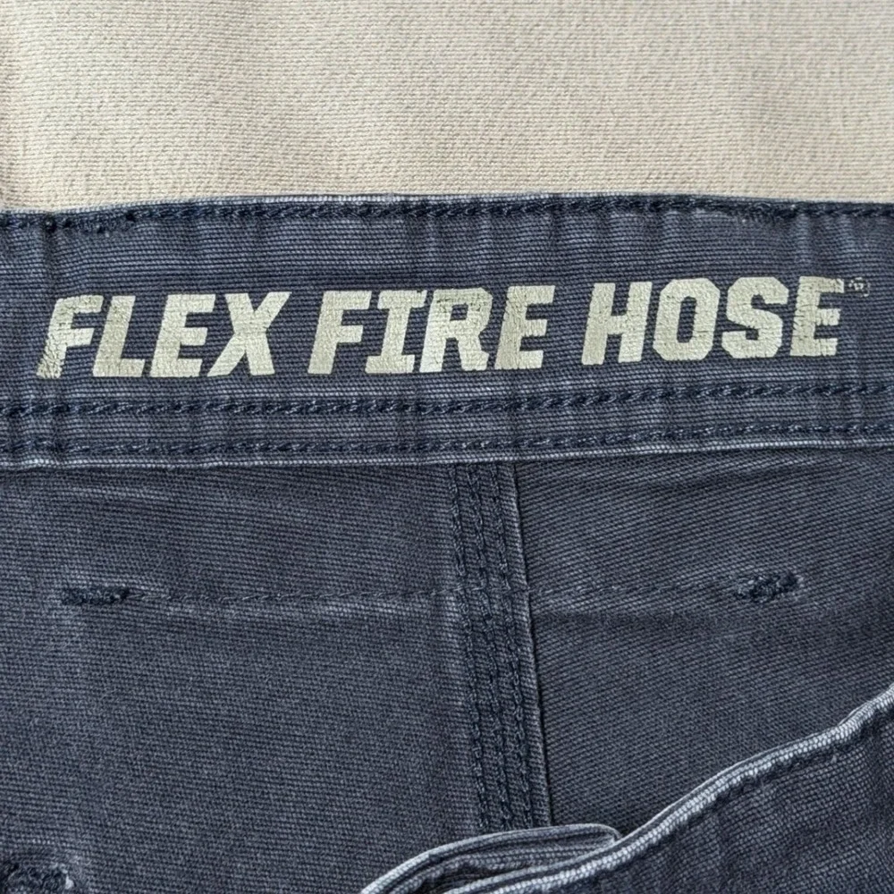 Duluth Trading Co Pants Mens 46x30* Blue Flex Fire Hose Relaxed Fit Work Utility